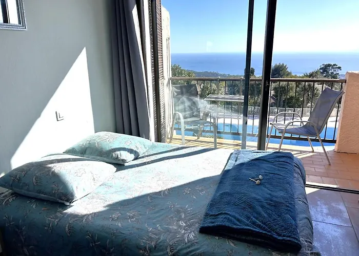 Studio Pool House Vue Mer Panoramique Amazing Sea View Wifi Linge Inclut Linen Included