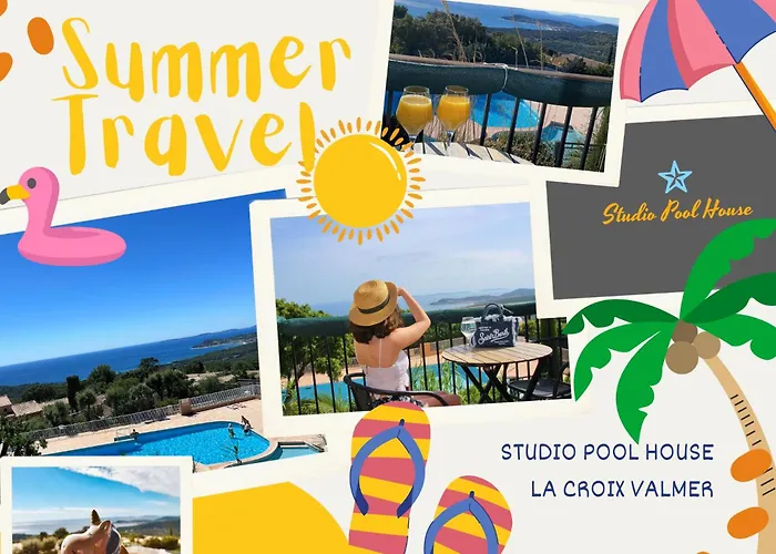 Studio Pool House Vue Mer Panoramique Amazing Sea View Wifi Linge Inclut Linen Included