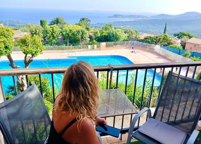 Studio Pool House Mdt 2 Etoiles Vue Mer Panoramique Amazing Sea View Wifi Linge Linen Inclut Aircondition